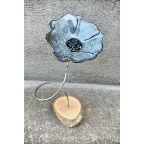 Keramik blomst p fod - Blgr 