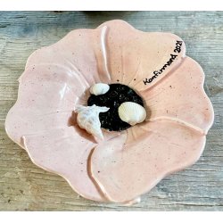 Blomsterfad - Lyserd med mrke pletter