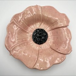 Blomsterfad - Lyserd med mrke pletter