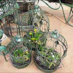 Fuglebur i jern til dekoration - Flere strrelser