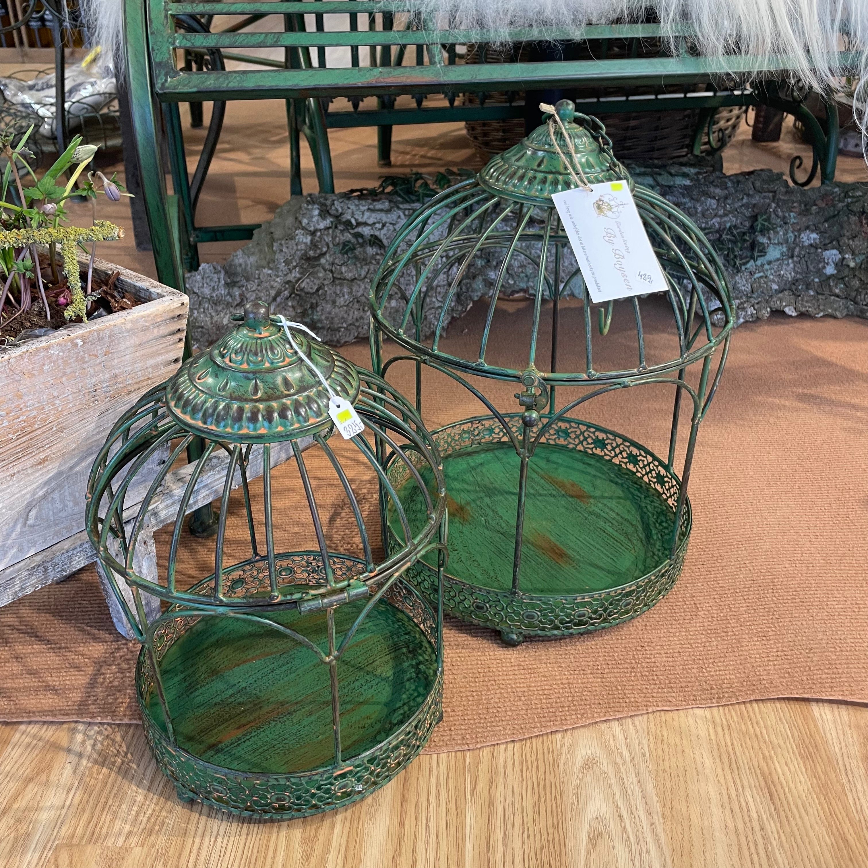 Fuglebur i jern til dekoration - Flere st�rrelser