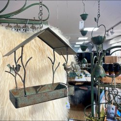 Fugle Foderhus i jern - Til ophng