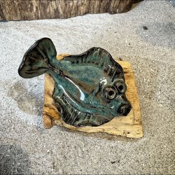 Fladfisk p� tr� - Havbl� m�rk