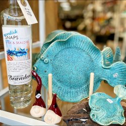 Fisketallerken  - Nefritgrn mat