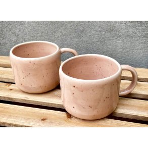 Keramik krus med hank - Lyser�d plettet