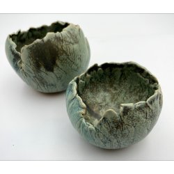 Keramik fyrfadsstage - Nifritgrn effekt