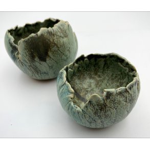 Keramik fyrfadsstage - Nifritgrn effekt