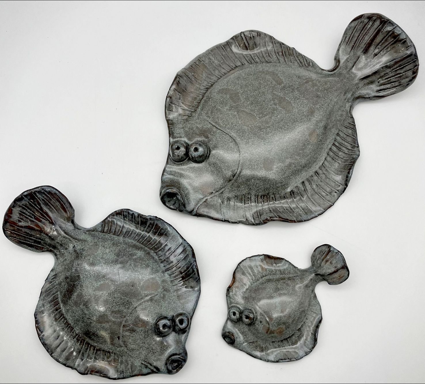 Fladfisk i keramik - Blgr effekt