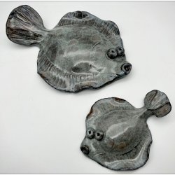 Fladfisk i keramik - Blgr effekt