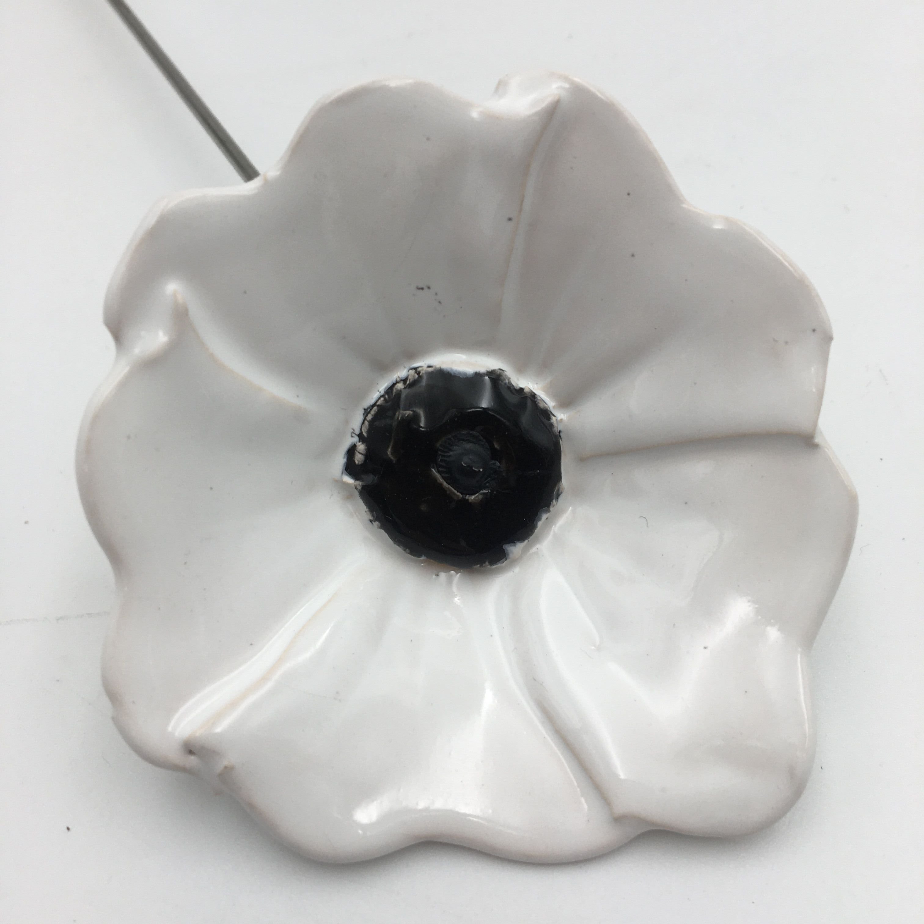 Keramik blomst - Hvid 