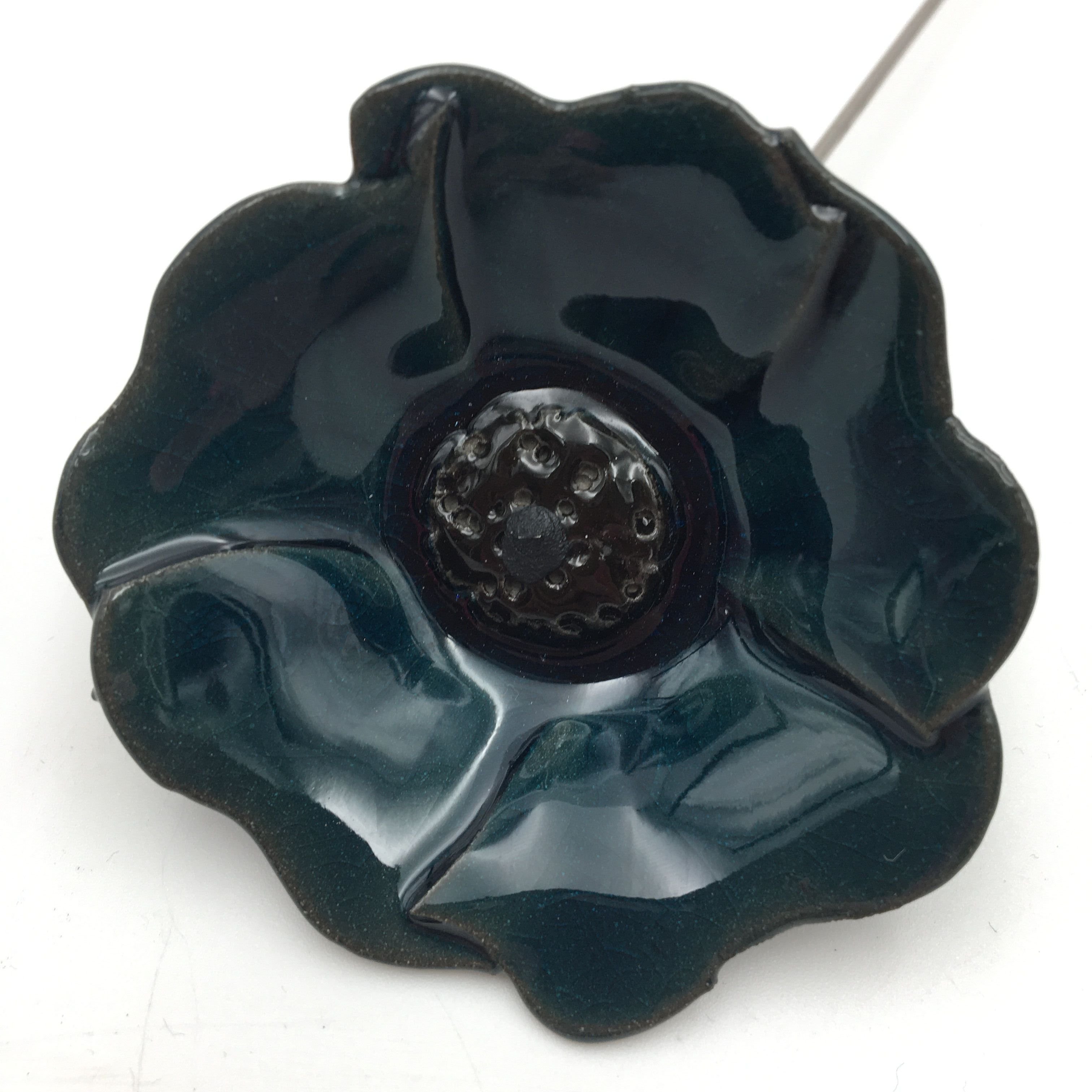 Keramik blomst - Mrk vandbl
