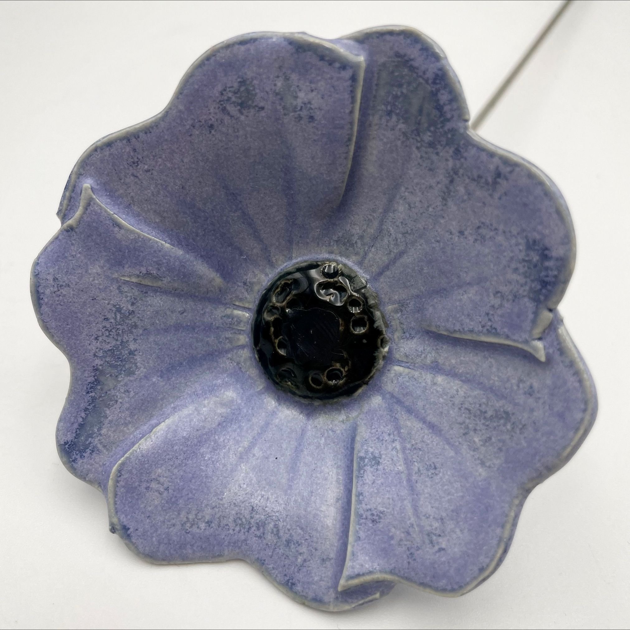 Keramik blomst - Violet mat