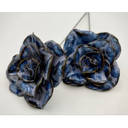 Keramik rose - Bl effekt -  8 cm