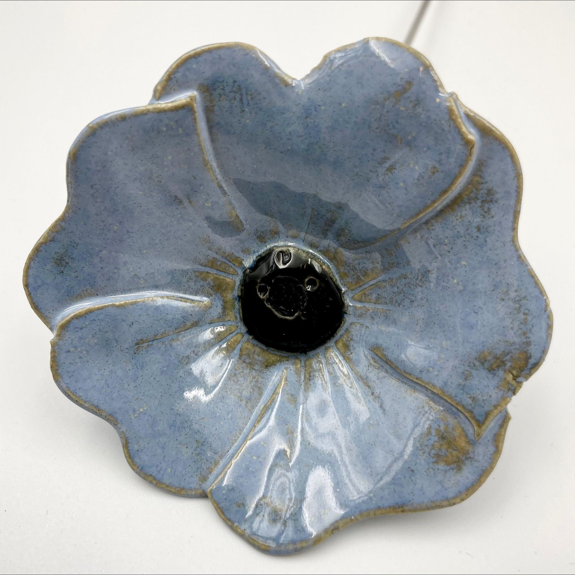 Keramik blomst - Lysebl