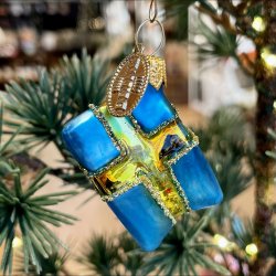 Brink Nordic - Julepynt - St med Hjerte/Flag/tromme 4cm Sverige