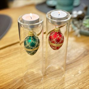 Brink Nordic - Glaspynt - Fyrfadsstage 18cm 