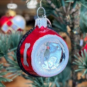 Brink Nordic - Julepynt - Hundeskl - Rd 4cm.