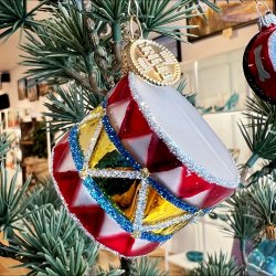 Brink Nordic - Julepynt - St med Hjerte/Flag/tromme 4cm Norge