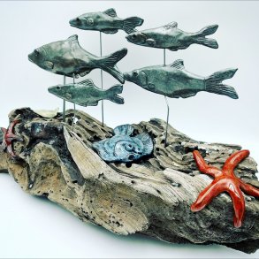 Keramik på drivtømmer