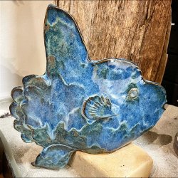 Klumpfisk i keramik - UNIKA skulptur