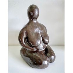 Keramik Moder skulptur - M�rk blank