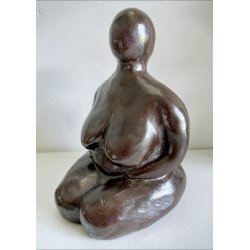 Keramik Moder skulptur - M�rk blank