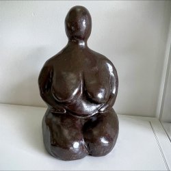 Keramik Moder skulptur - M�rk blank