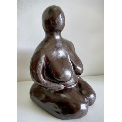 Keramik Moder skulptur - M�rk blank